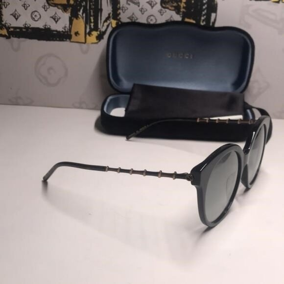 New Authentic Gucci Black Sunglasses GG0653SZ 001 - Picture 8 of 12
